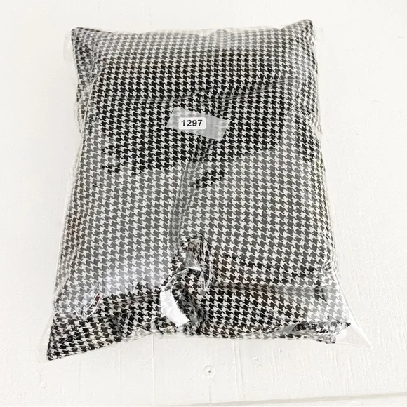 L.K. Bennett Nina Houndstooth Heart Midi Dress Size 14 Two Tone Black White - Picture 11 of 11